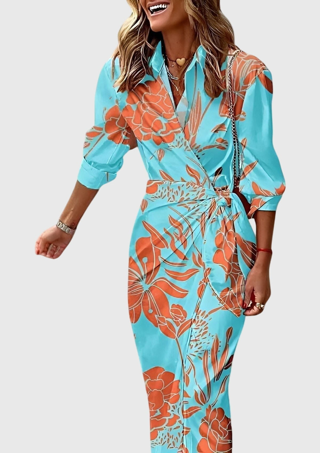 Everly™ | Tyylikäs Kietaisumekko Printillä